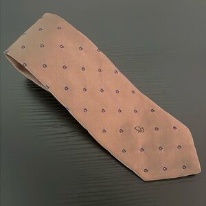Vintage Christian Dior Silk Necktie Luxury Wedding Workwear Office Grandpacore